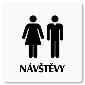 WC návštěvy, 118x118mm, bílá, Nevada